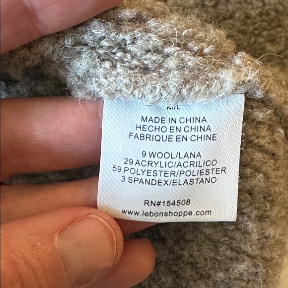 Le Bon Shoppe Louie Zip Jacket Cardigan Smoke Color M/L - Picture 8 of 9